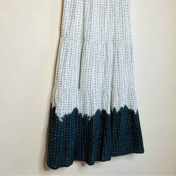 Apiece Apart Aborsano Dress in Dipped Shibori - Dip Tie Dye Boho Smocked - Picture 15 of 16